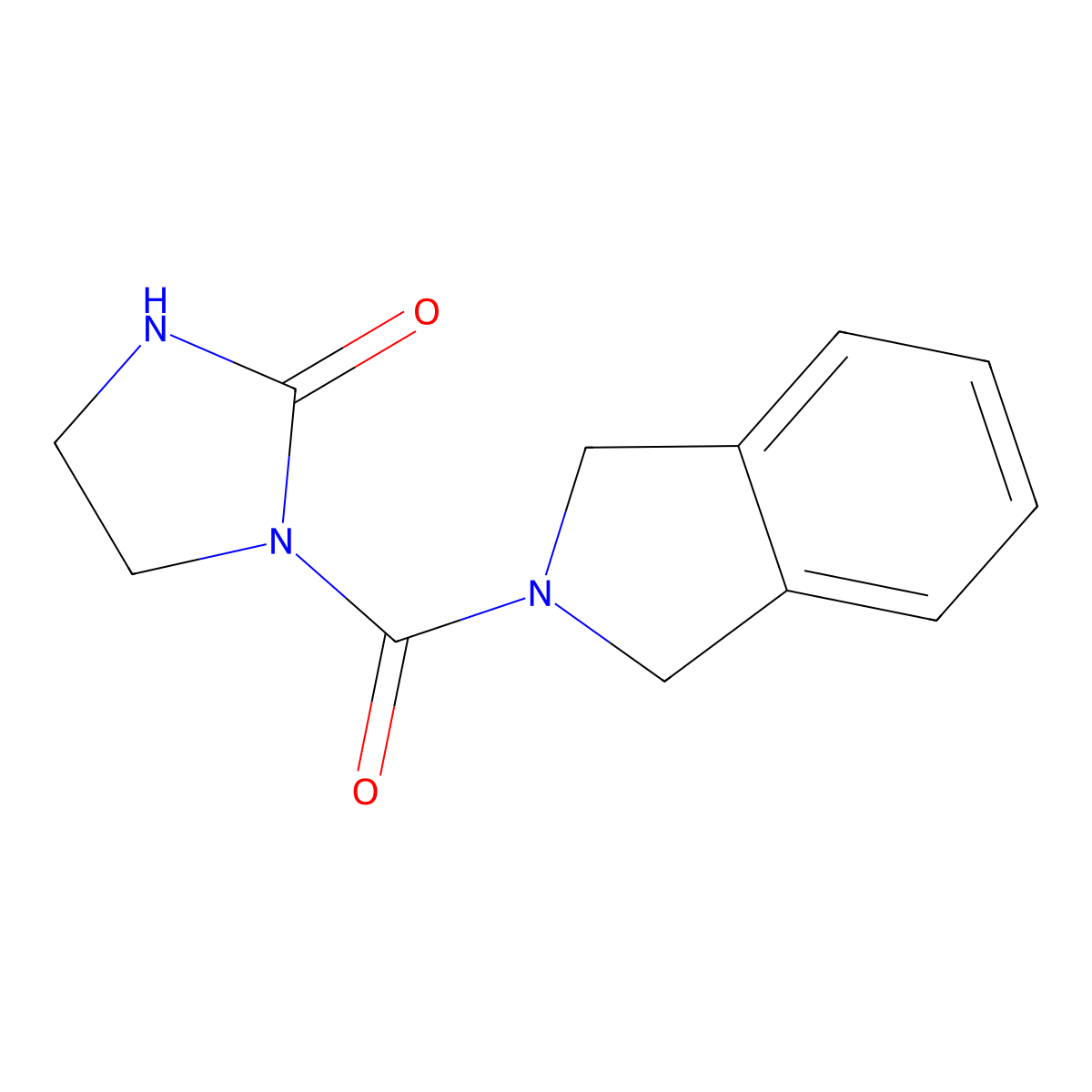 1-(2,3-dihydro-1H-isoindole-2-carbonyl)imidazolidin-2-one molecular structure, CAS 2097868-57-8