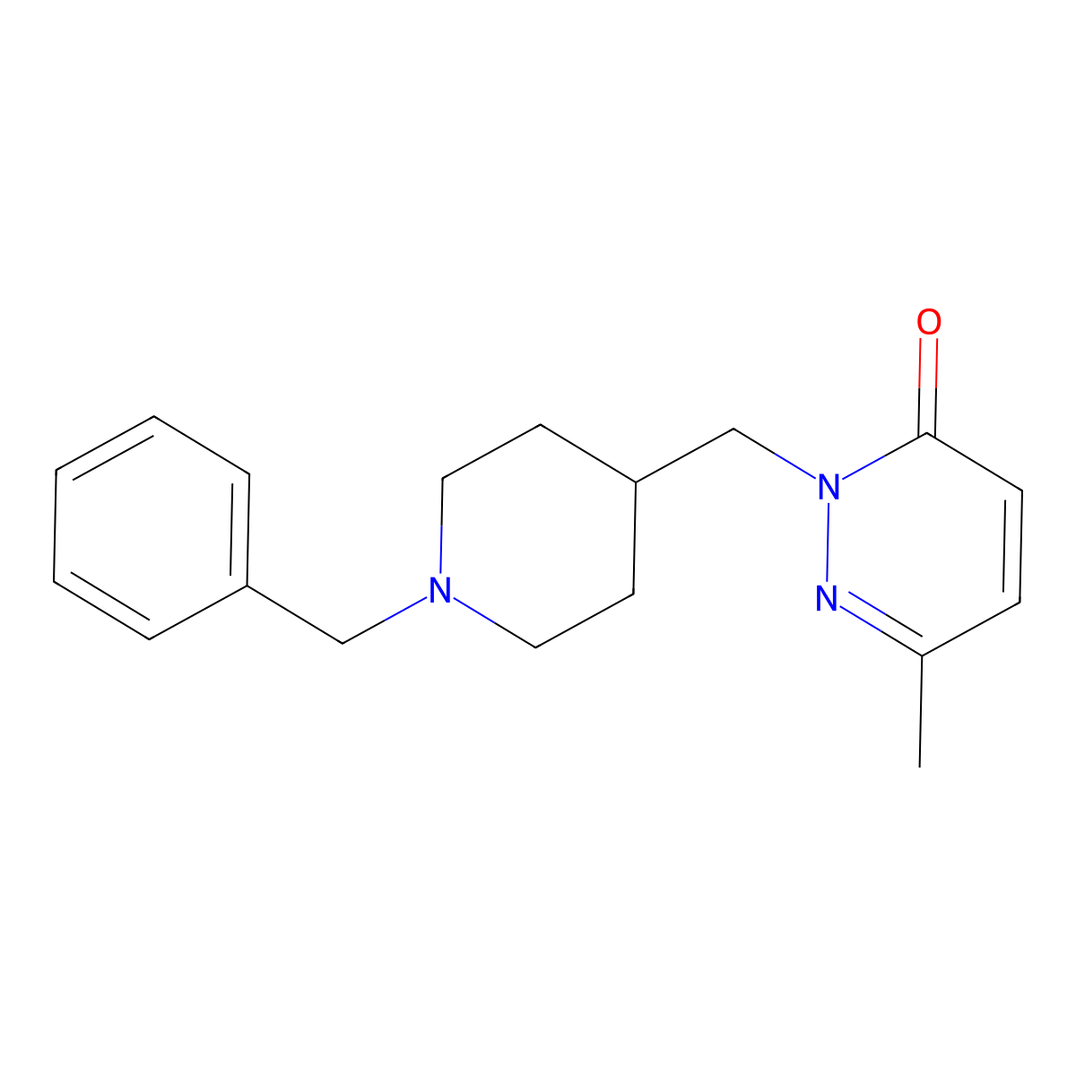 2-[(1-Benzylpiperidin-4-yl)methyl]-6-methyl-2,3-dihydropyridazin-3-one molecular structure, CAS 2097869-55-9