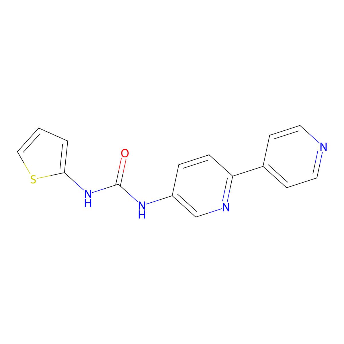 1-{[2,4'-Bipyridine]-5-yl}-3-(thiophen-2-yl)urea molecular structure, CAS 2097872-20-1