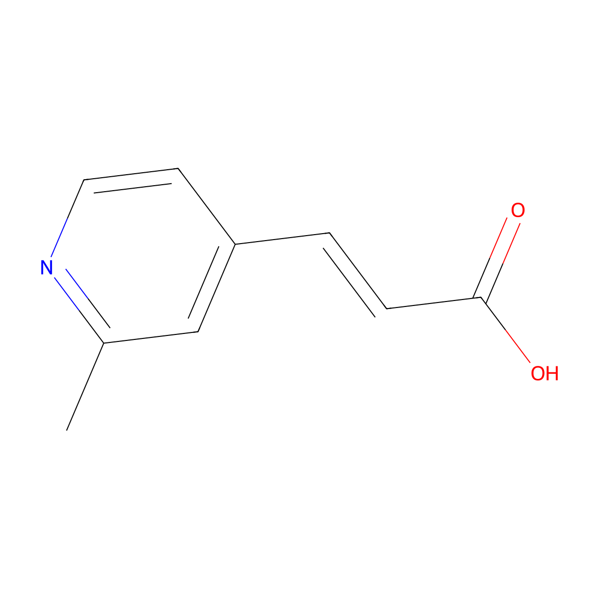 (E)-3-(2-Methylpyridin-4-yl)acrylic acid molecular structure, CAS 2097881-89-3