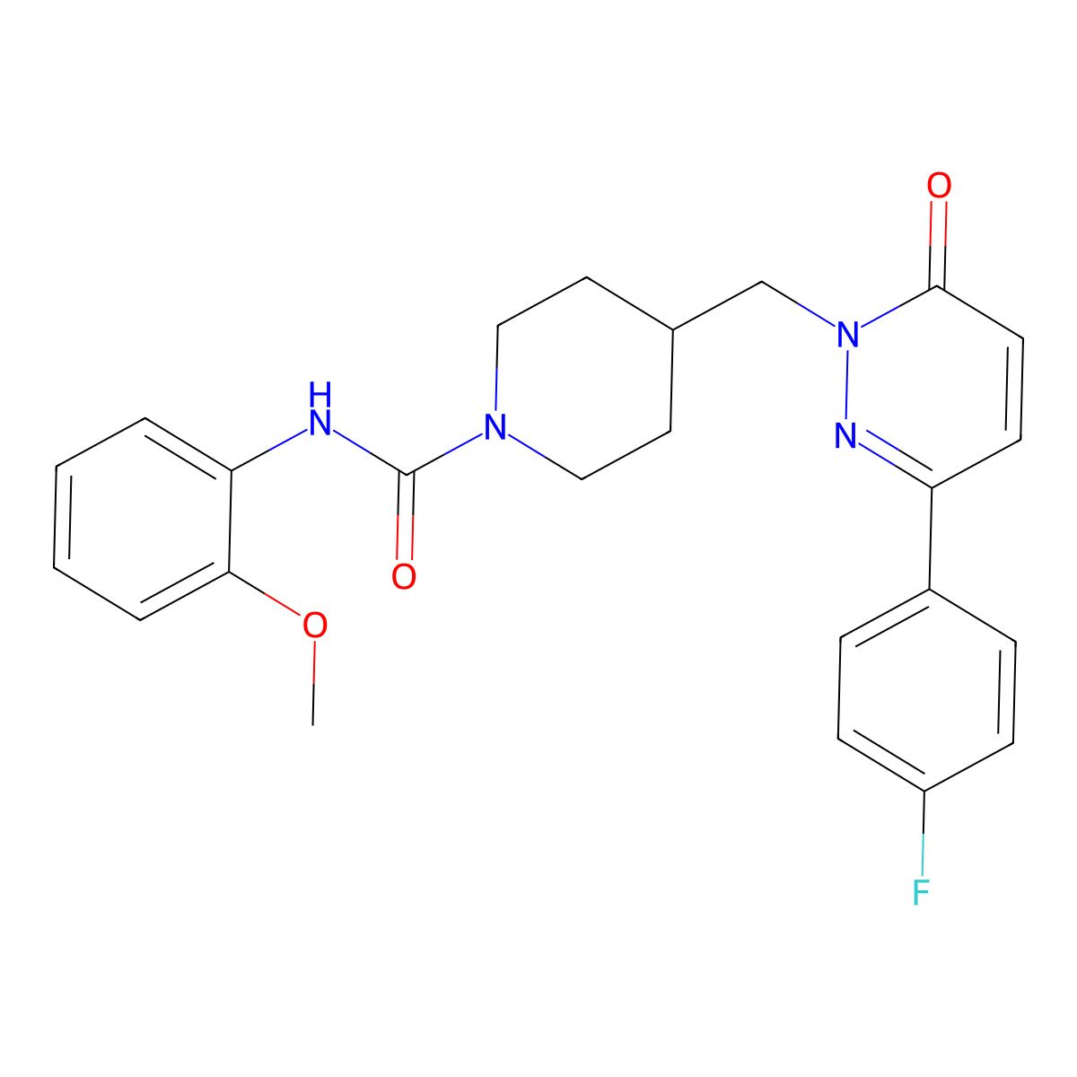 4-{[3-(4-fluorophenyl)-6-oxo-1,6-dihydropyridazin-1-yl]methyl}-N-(2-methoxyphenyl)piperidine-1-carboxamide molecular structure, CAS 2097883-42-4