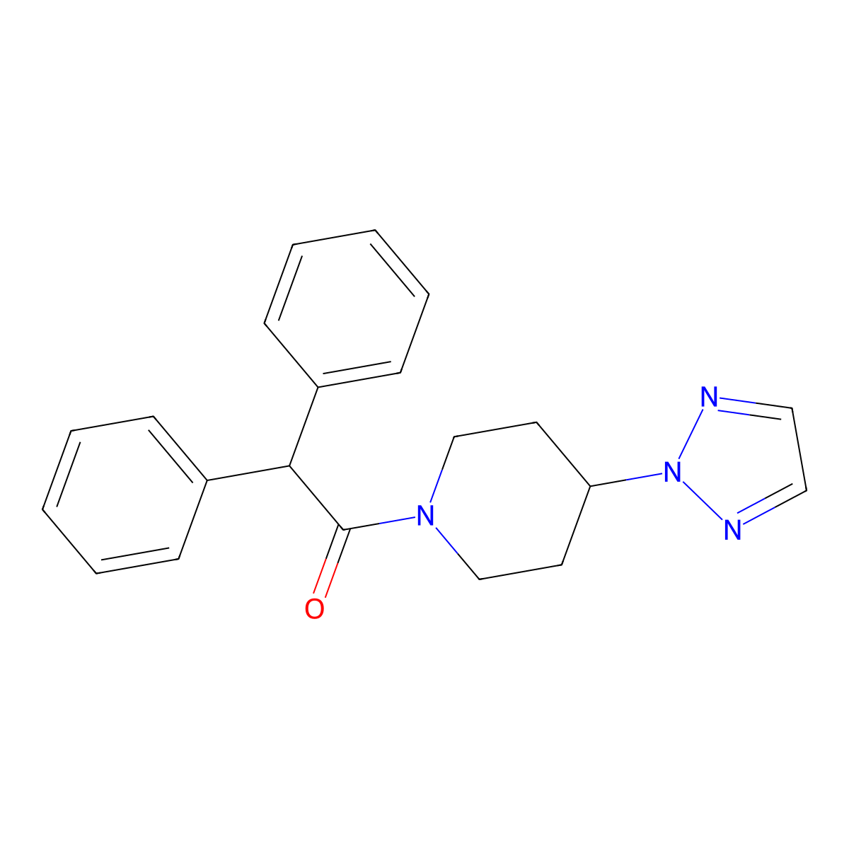 1-(4-(2H-1,2,3-triazol-2-yl)piperidin-1-yl)-2,2-diphenylethanone molecular structure, CAS 2097884-26-7