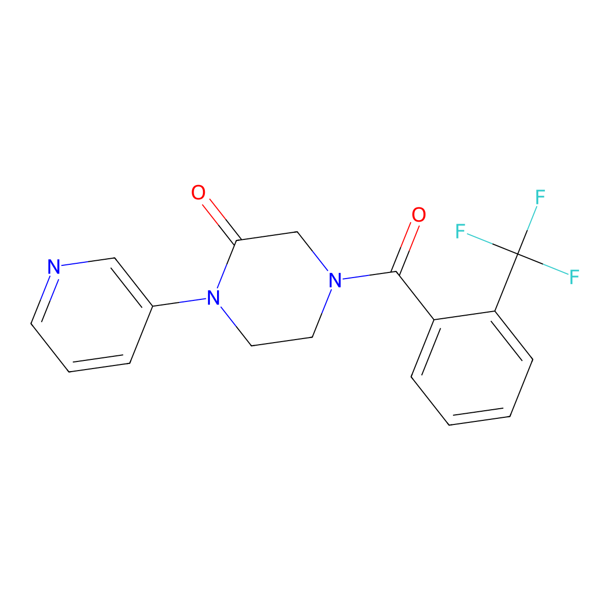 1-(Pyridin-3-yl)-4-[2-(trifluoromethyl)benzoyl]piperazin-2-one molecular structure, CAS 2097888-74-7
