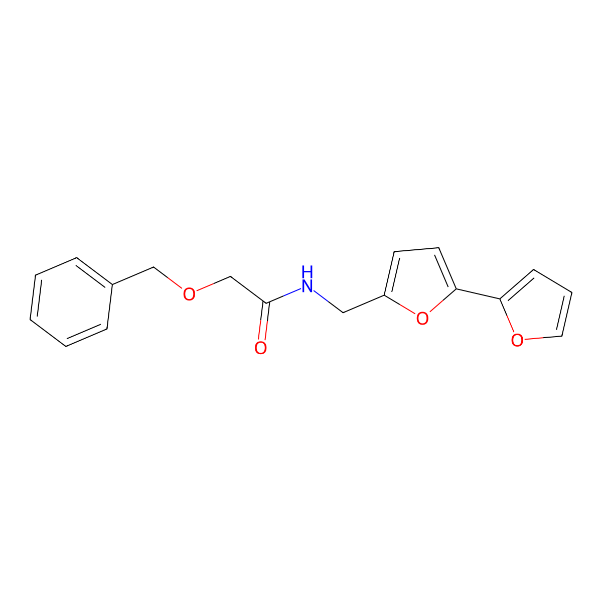 2-(benzyloxy)-N-({[2,2'-bifuran]-5-yl}methyl)acetamide molecular structure, CAS 2097889-45-5