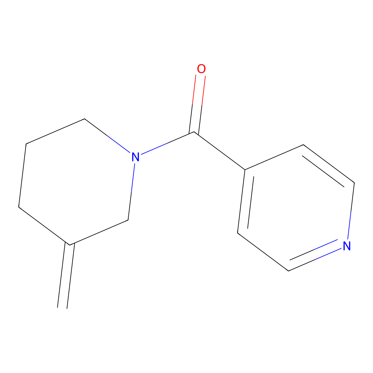 4-(3-Methylidenepiperidine-1-carbonyl)pyridine molecular structure, CAS 2097889-85-3