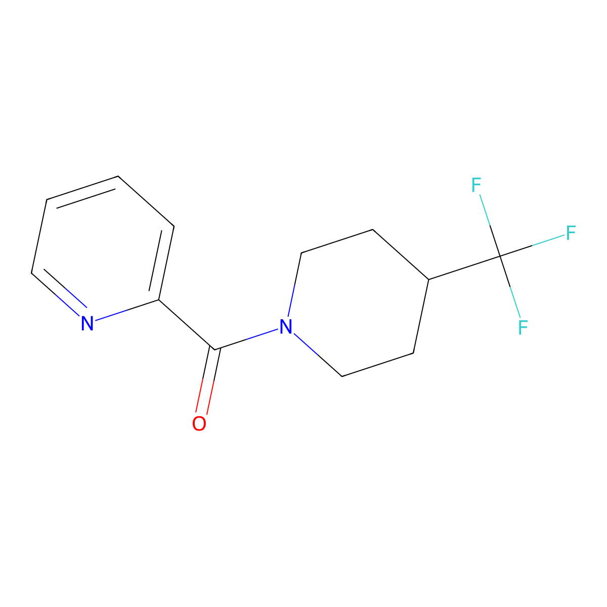 2-[4-(Trifluoromethyl)piperidine-1-carbonyl]pyridine molecular structure, CAS 2097889-97-7
