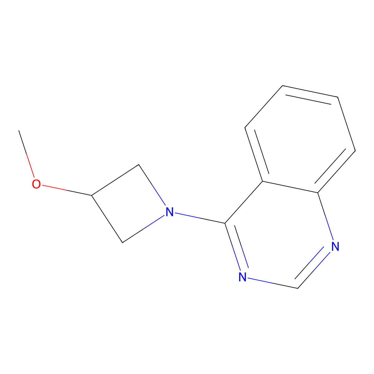 4-(3-Methoxyazetidin-1-yl)quinazoline molecular structure, CAS 2097891-25-1