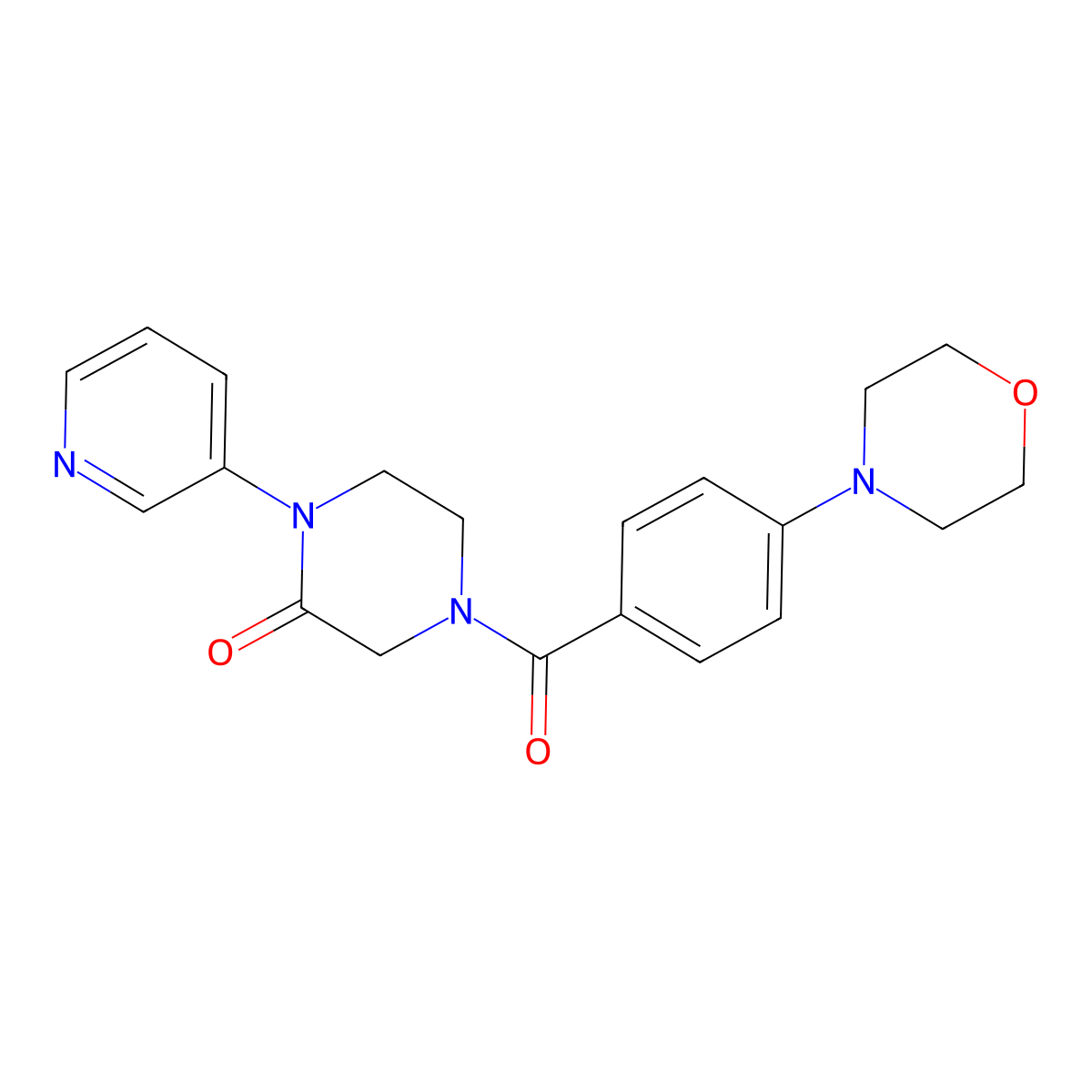 4-[4-(Morpholin-4-yl)benzoyl]-1-(pyridin-3-yl)piperazin-2-one molecular structure, CAS 2097891-43-3