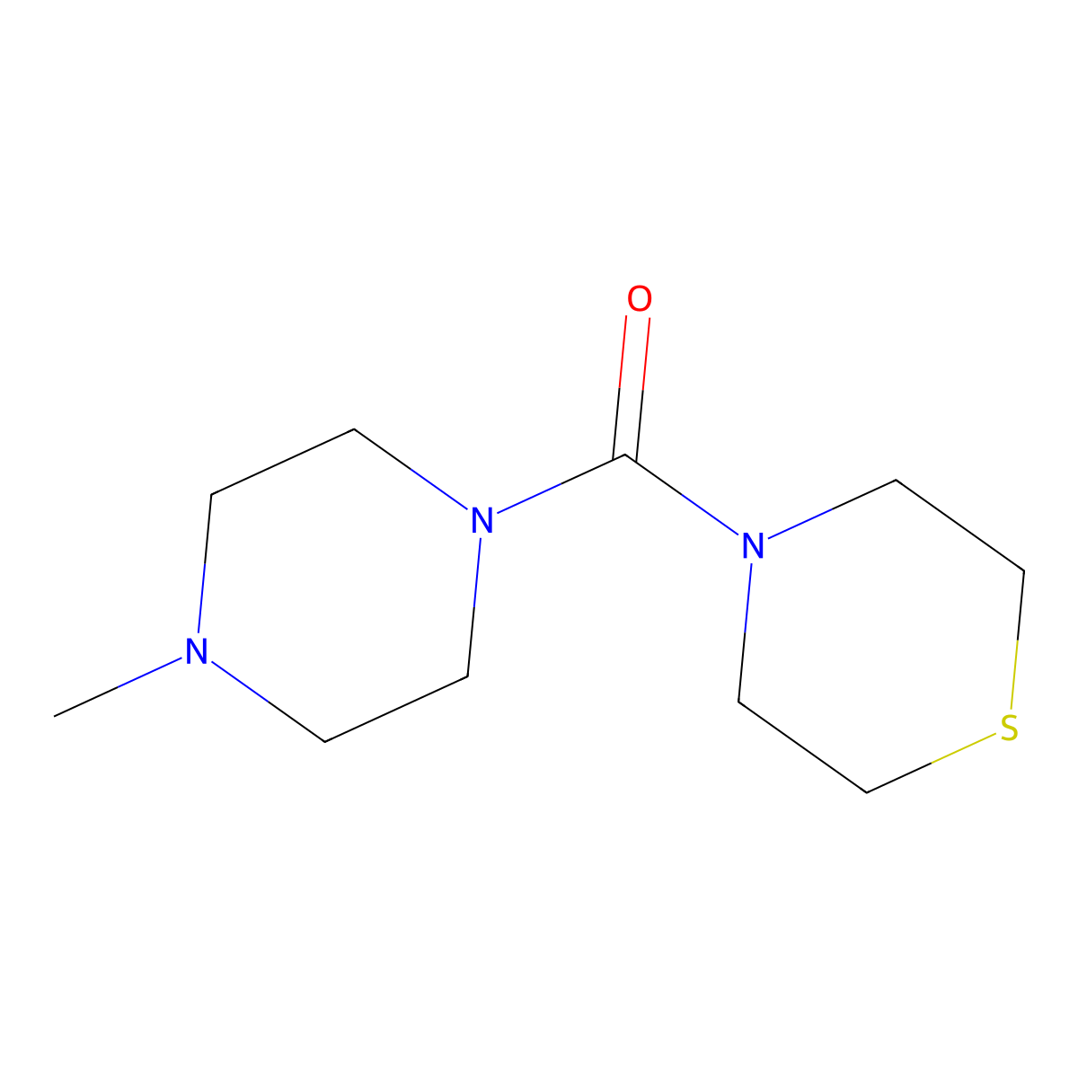 4-(4-Methylpiperazine-1-carbonyl)thiomorpholine molecular structure, CAS 2097891-53-5