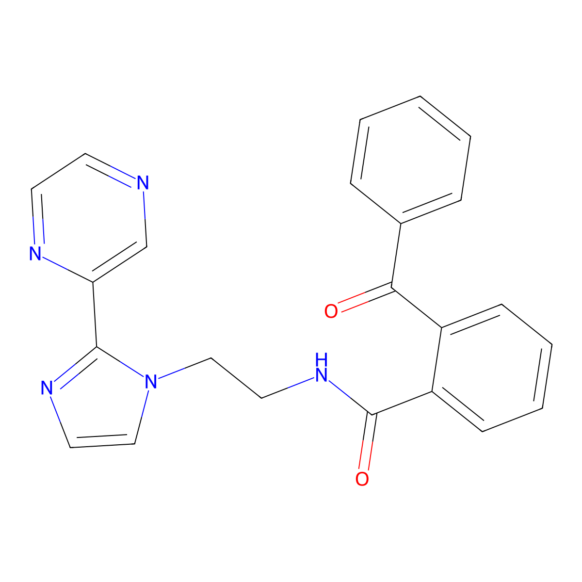2-benzoyl-N-{2-[2-(pyrazin-2-yl)-1H-imidazol-1-yl]ethyl}benzamide molecular structure, CAS 2097891-94-4