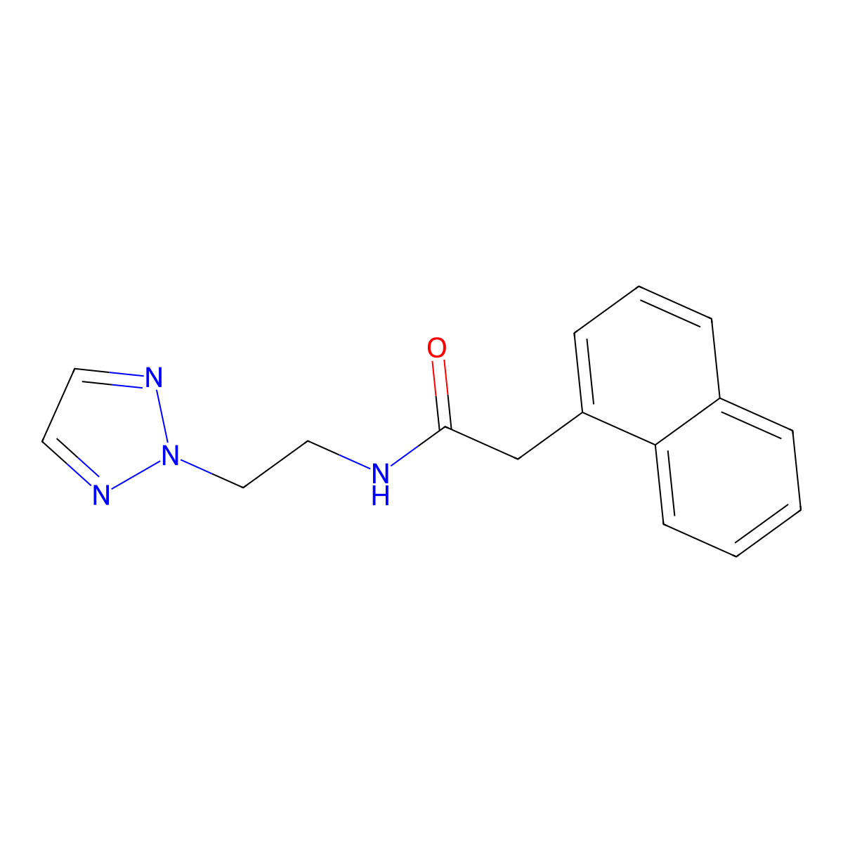 N-(2-(2H-1,2,3-triazol-2-yl)ethyl)-2-(naphthalen-1-yl)acetamide molecular structure, CAS 2097892-34-5