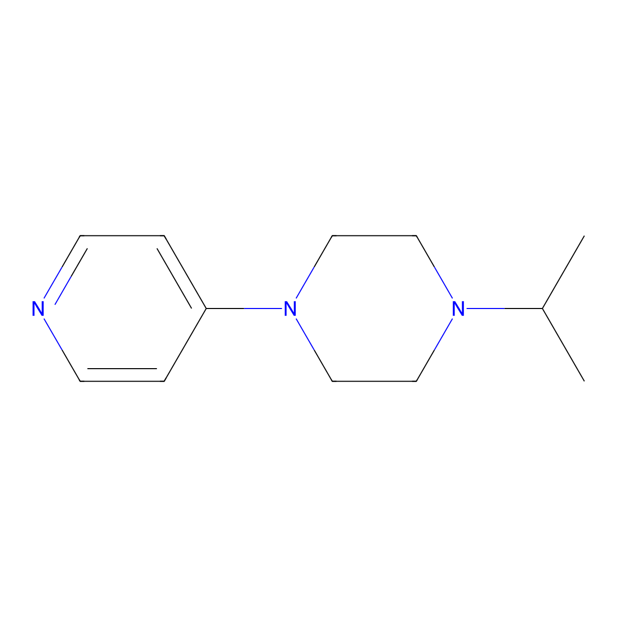 1-(Propan-2-yl)-4-(pyridin-4-yl)piperazine molecular structure, CAS 2097892-42-5