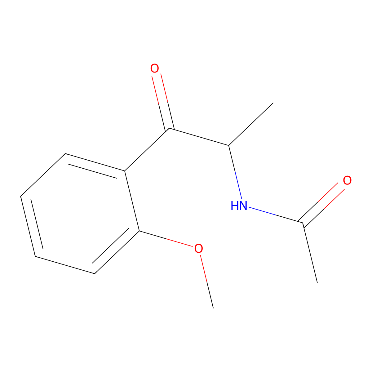 N-[1-(2-methoxyphenyl)-1-oxopropan-2-yl]acetamide molecular structure, CAS 2097893-92-8