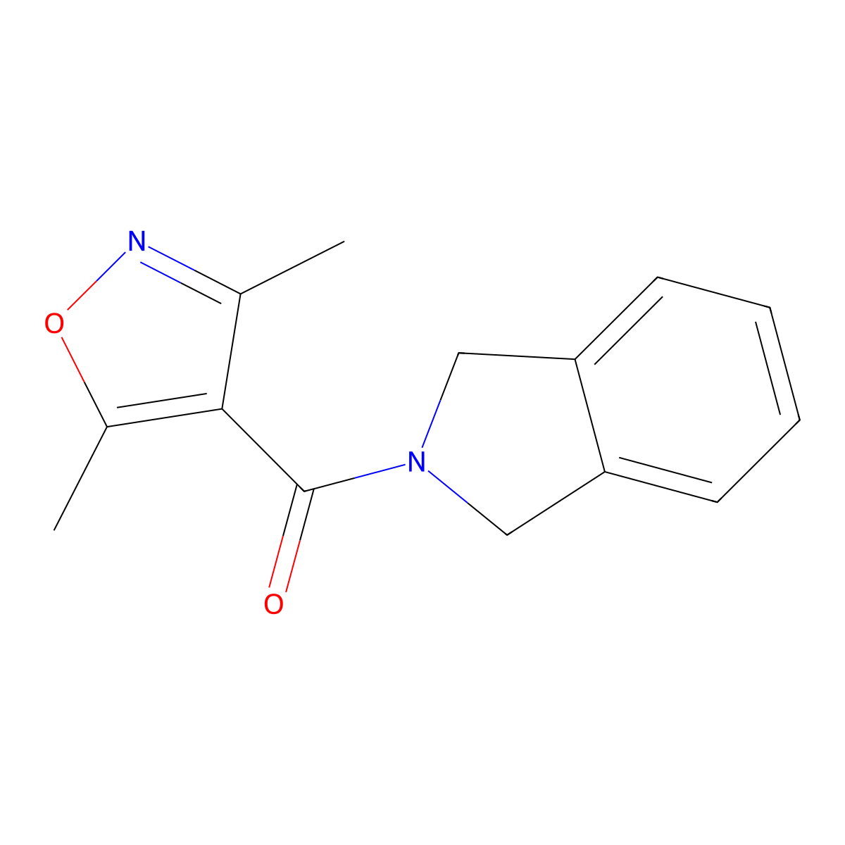 2-(3,5-dimethyl-1,2-oxazole-4-carbonyl)-2,3-dihydro-1H-isoindole molecular structure, CAS 2097894-17-0
