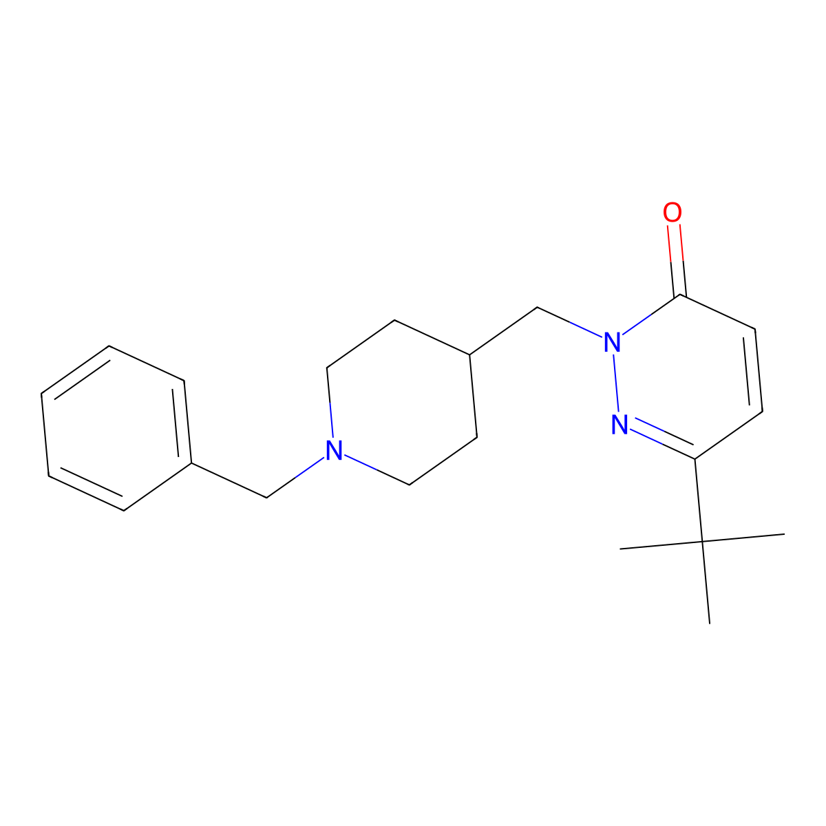2-[(1-Benzylpiperidin-4-yl)methyl]-6-tert-butyl-2,3-dihydropyridazin-3-one molecular structure, CAS 2097894-59-0
