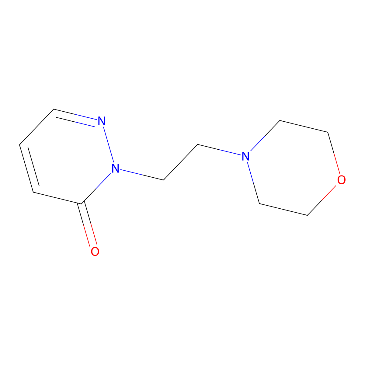2-[2-(Morpholin-4-yl)ethyl]-2,3-dihydropyridazin-3-one molecular structure, CAS 2097895-67-3