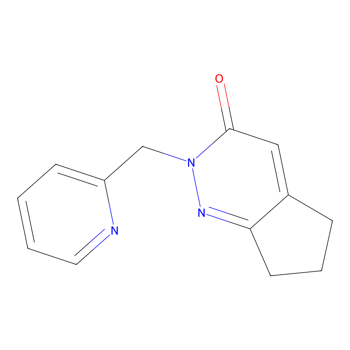 2-[(pyridin-2-yl)methyl]-2H,3H,5H,6H,7H-cyclopenta[c]pyridazin-3-one molecular structure, CAS 2097895-71-9