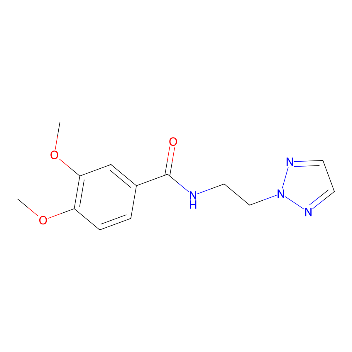 N-(2-(2H-1,2,3-triazol-2-yl)ethyl)-3,4-dimethoxybenzamide molecular structure, CAS 2097896-57-4