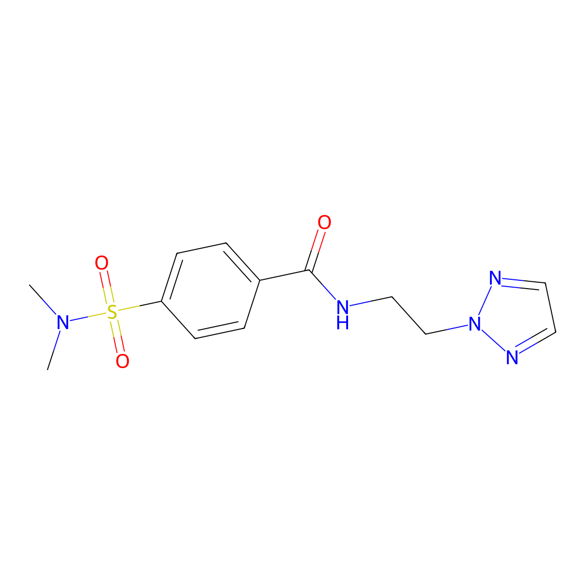 N-(2-(2H-1,2,3-triazol-2-yl)ethyl)-4-(N,N-dimethylsulfamoyl)benzamide molecular structure, CAS 2097896-67-6