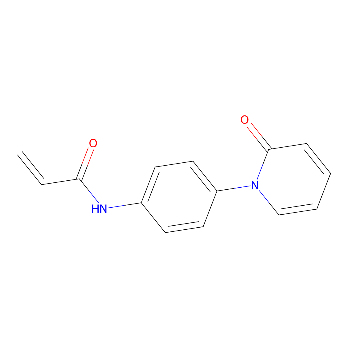 N-[4-(2-oxo-1,2-dihydropyridin-1-yl)phenyl]prop-2-enamide molecular structure, CAS 2097897-21-5