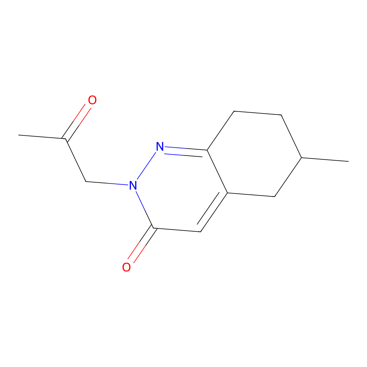 6-Methyl-2-(2-oxopropyl)-2,3,5,6,7,8-hexahydrocinnolin-3-one molecular structure, CAS 2097897-93-1