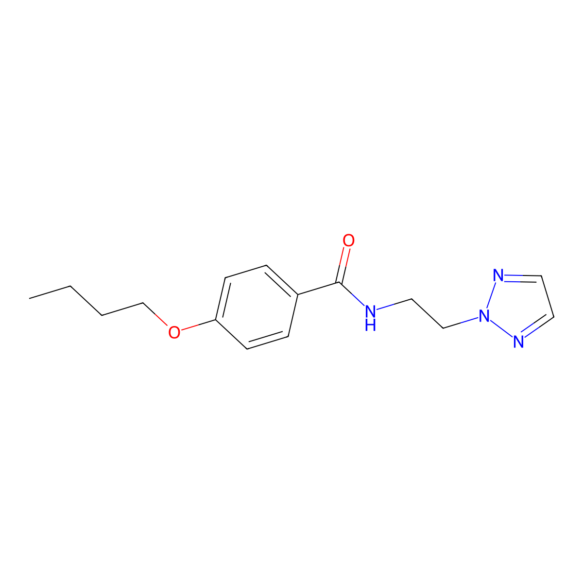 N-(2-(2H-1,2,3-triazol-2-yl)ethyl)-4-butoxybenzamide molecular structure, CAS 2097898-12-7