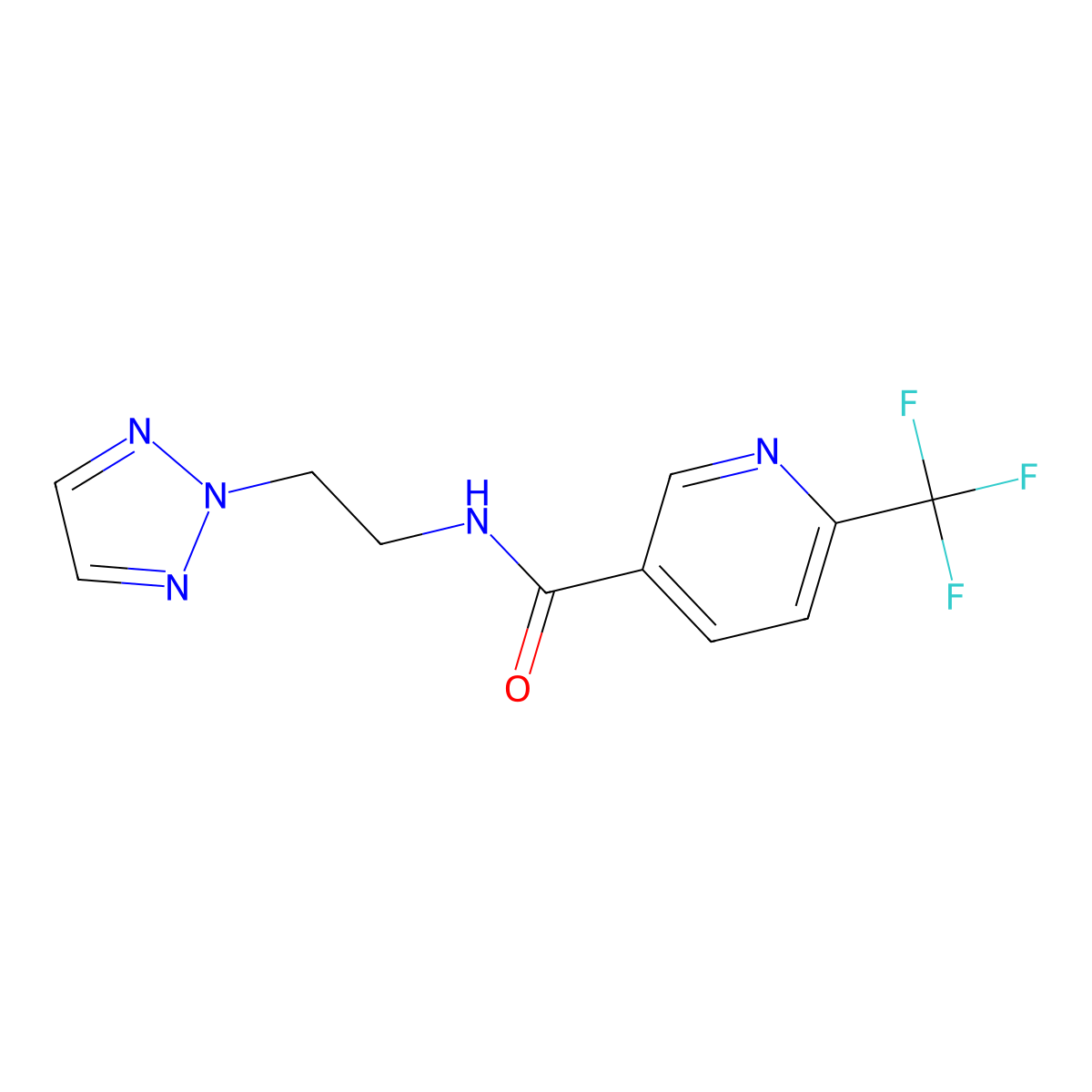 N-(2-(2H-1,2,3-triazol-2-yl)ethyl)-6-(trifluoromethyl)nicotinamide molecular structure, CAS 2097898-16-1