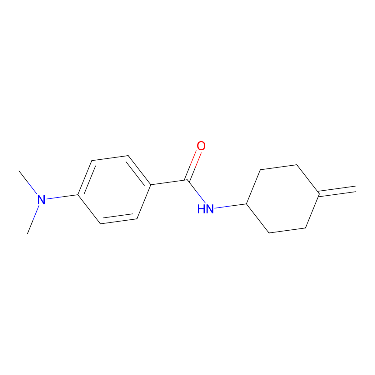4-(dimethylamino)-N-(4-methylidenecyclohexyl)benzamide molecular structure, CAS 2097898-42-3