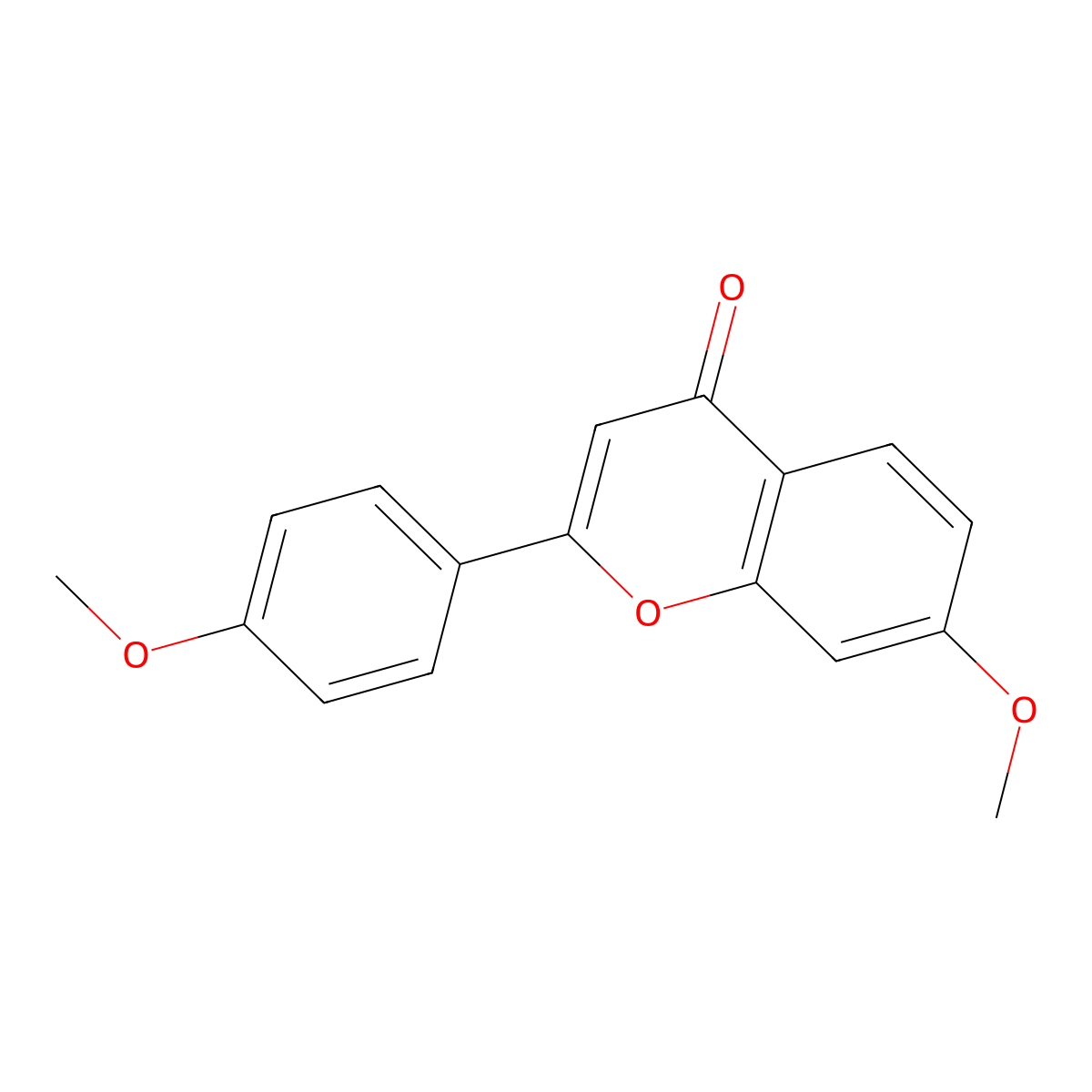 7,4'-Dimethoxyflavone molecular structure, CAS 20979-50-4