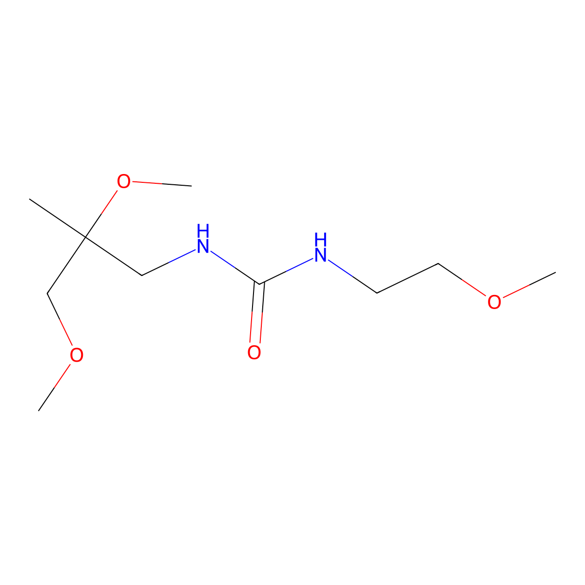 1-(2,3-Dimethoxy-2-methylpropyl)-3-(2-methoxyethyl)urea molecular structure, CAS 2097900-20-2