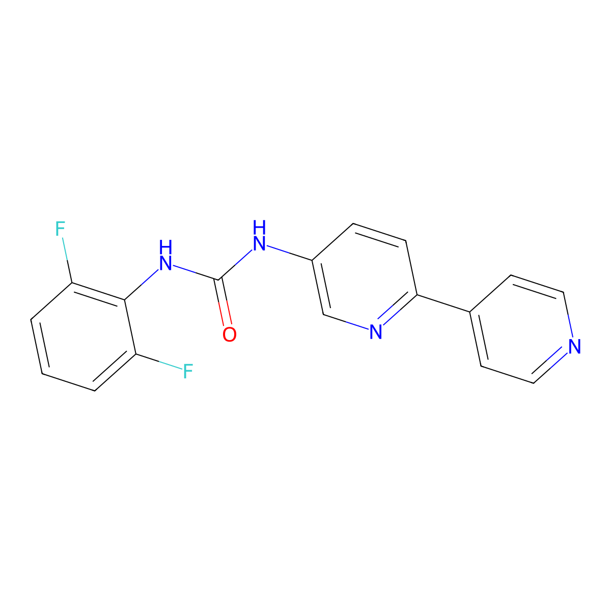 1-{[2,4'-Bipyridine]-5-yl}-3-(2,6-difluorophenyl)urea molecular structure, CAS 2097900-47-3