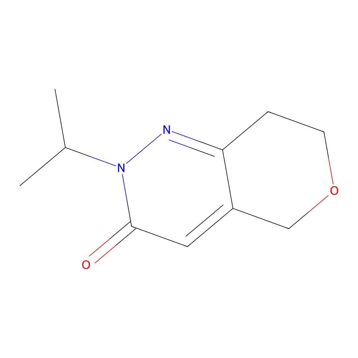 2-(propan-2-yl)-2H,3H,5H,7H,8H-pyrano[4,3-c]pyridazin-3-one molecular structure, CAS 2097900-72-4