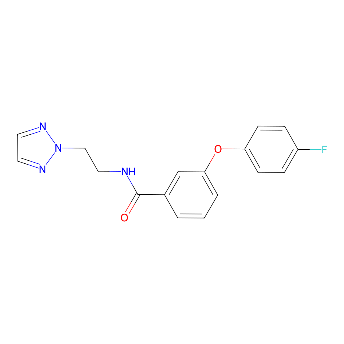 N-(2-(2H-1,2,3-triazol-2-yl)ethyl)-3-(4-fluorophenoxy)benzamide molecular structure, CAS 2097902-10-6