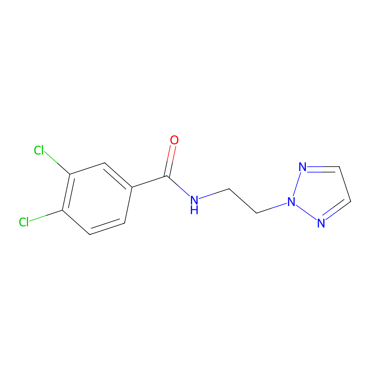 N-(2-(2H-1,2,3-triazol-2-yl)ethyl)-3,4-dichlorobenzamide molecular structure, CAS 2097902-13-9