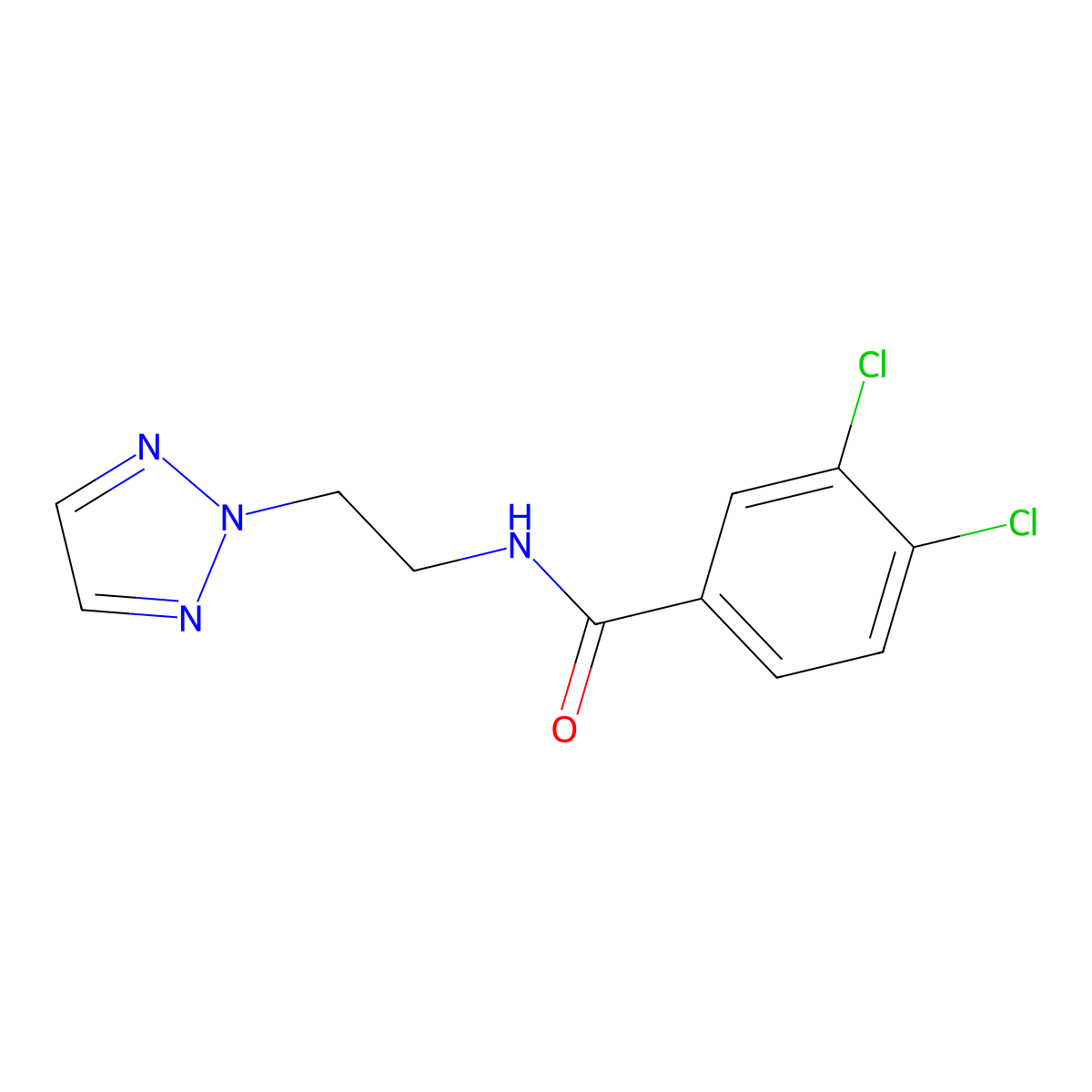 N-(2-(2H-1,2,3-triazol-2-yl)ethyl)-3,4-dichlorobenzamide molecular structure, CAS 2097902-13-9