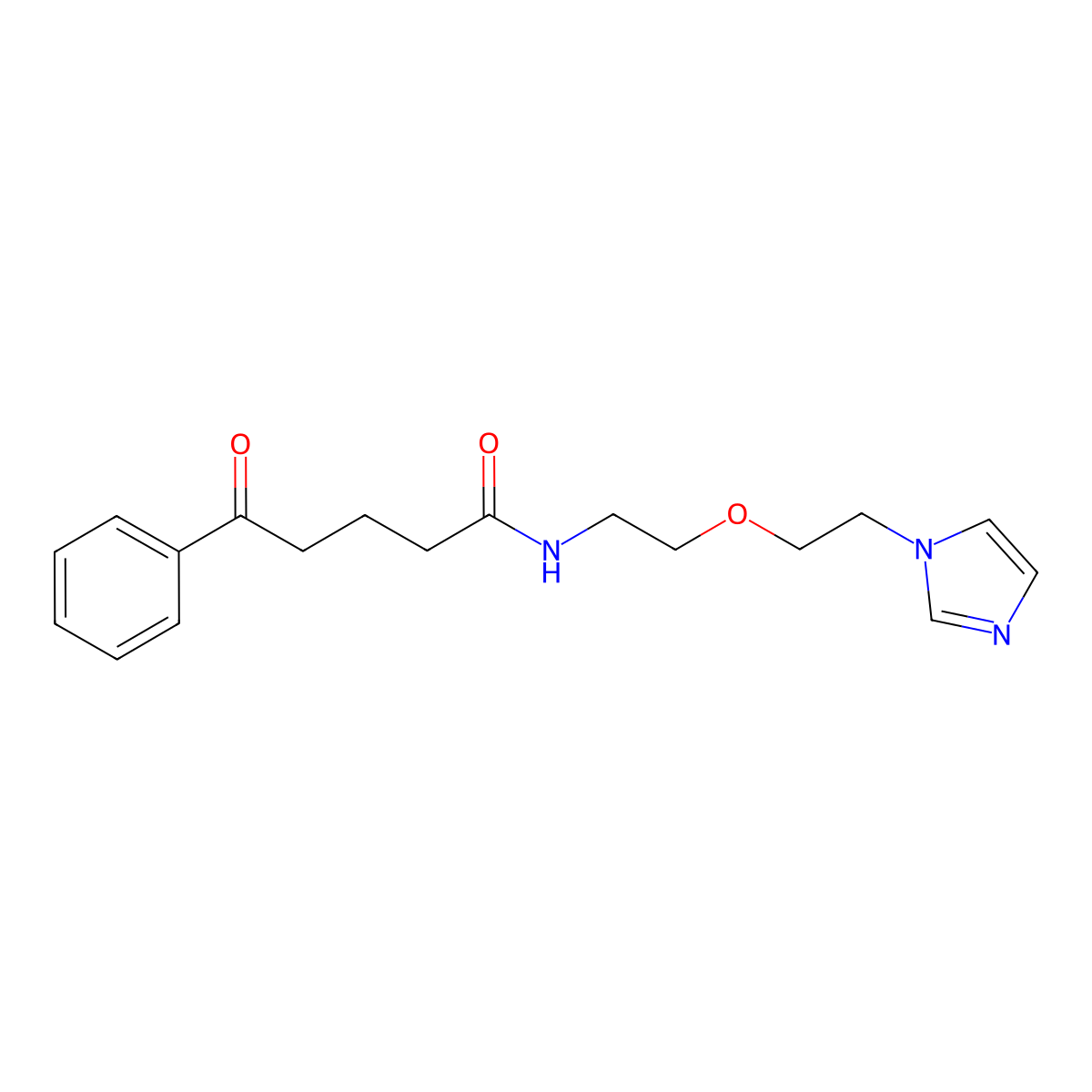 N-{2-[2-(1H-imidazol-1-yl)ethoxy]ethyl}-5-oxo-5-phenylpentanamide molecular structure, CAS 2097902-69-5