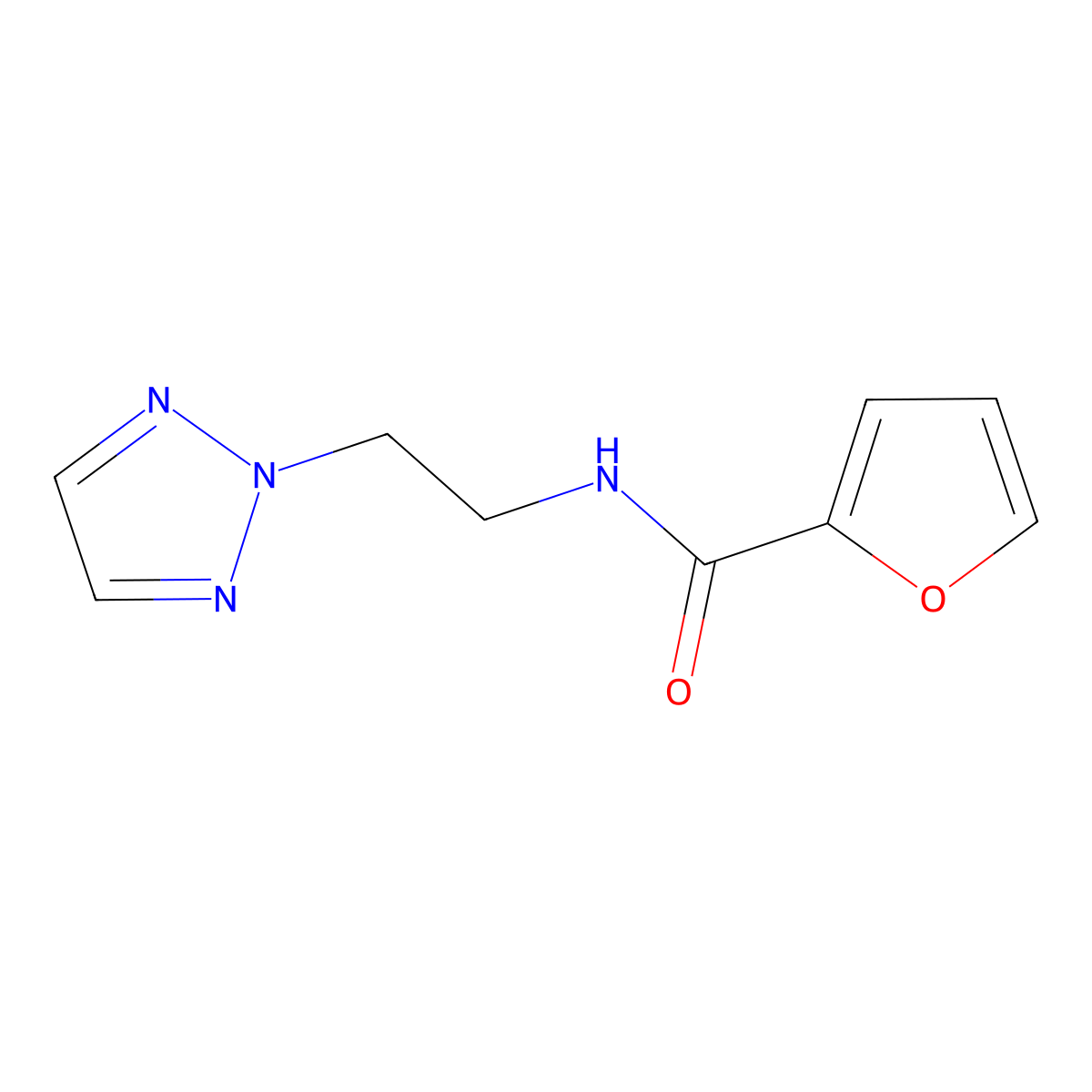 N-[2-(2H-1,2,3-triazol-2-yl)ethyl]furan-2-carboxamide molecular structure, CAS 2097911-62-9