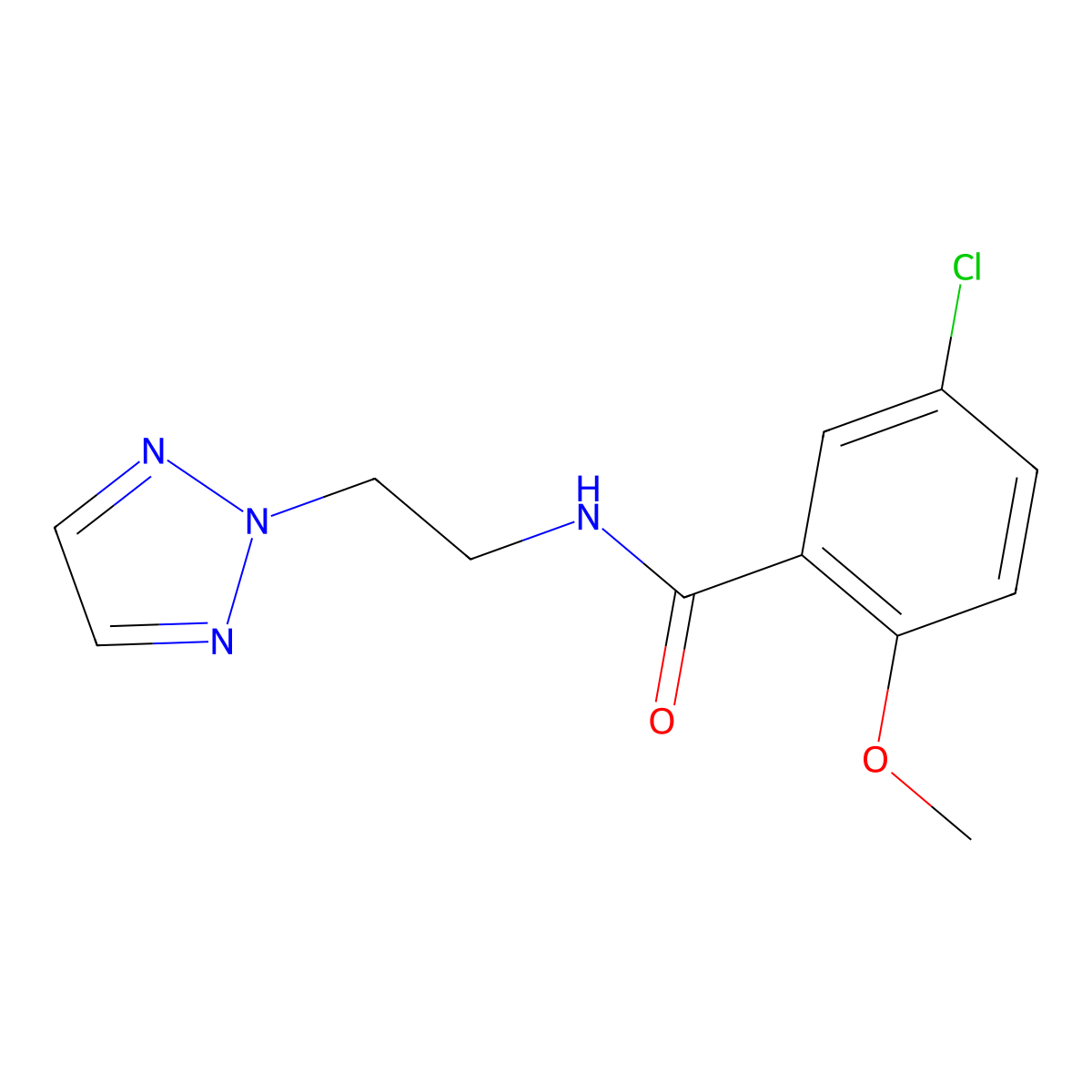 N-(2-(2H-1,2,3-triazol-2-yl)ethyl)-5-chloro-2-methoxybenzamide molecular structure, CAS 2097911-73-2