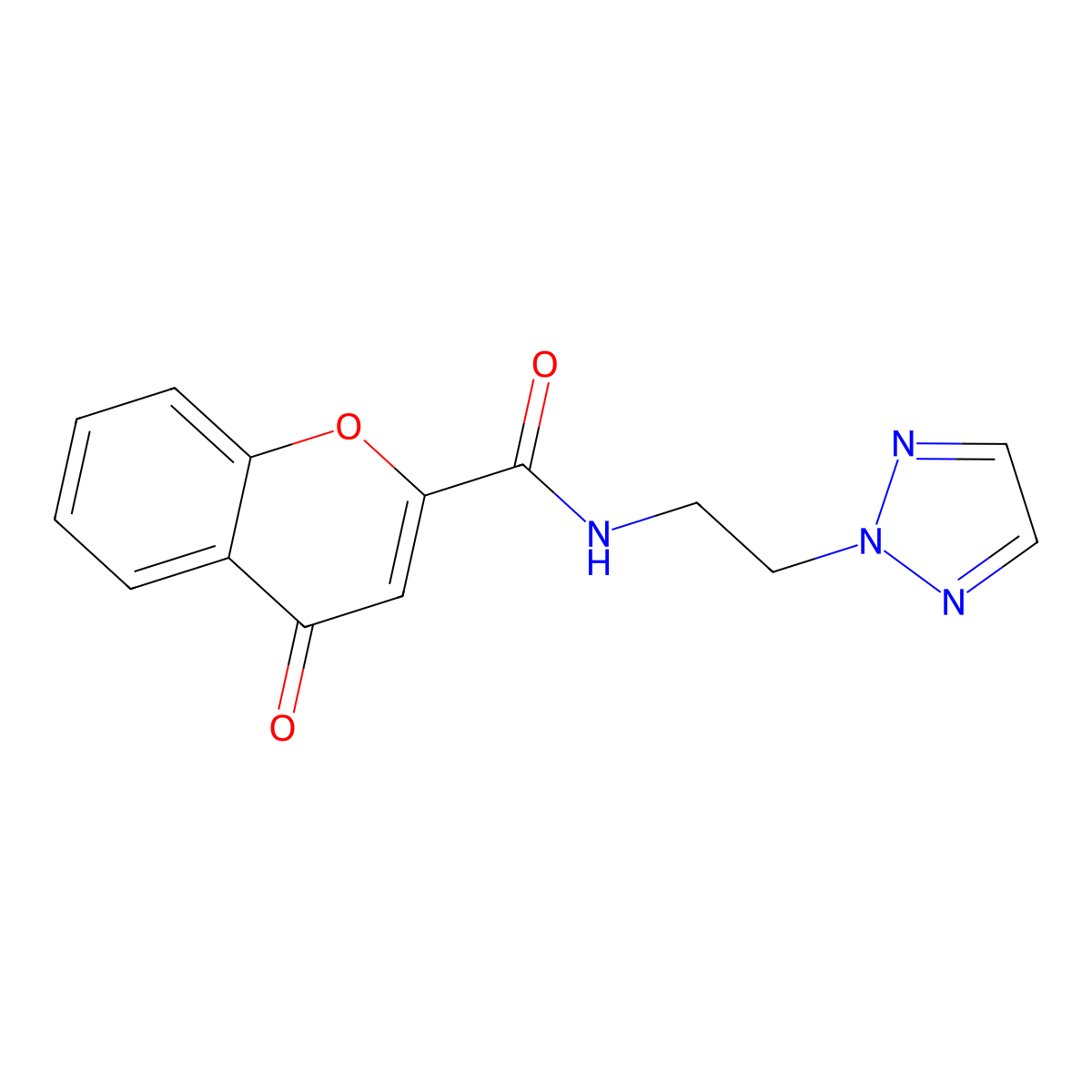 N-(2-(2H-1,2,3-triazol-2-yl)ethyl)-4-oxo-4H-chromene-2-carboxamide molecular structure, CAS 2097911-76-5