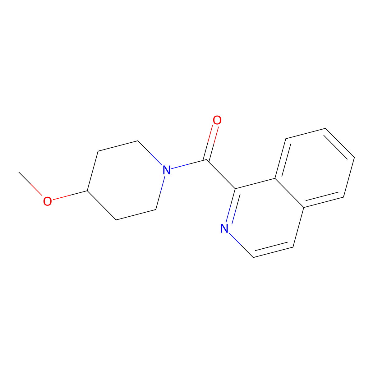 1-(4-Methoxypiperidine-1-carbonyl)isoquinoline molecular structure, CAS 2097913-50-1