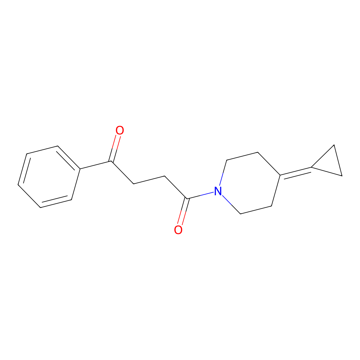 1-(4-Cyclopropylidenepiperidin-1-yl)-4-phenylbutane-1,4-dione molecular structure, CAS 2097913-71-6