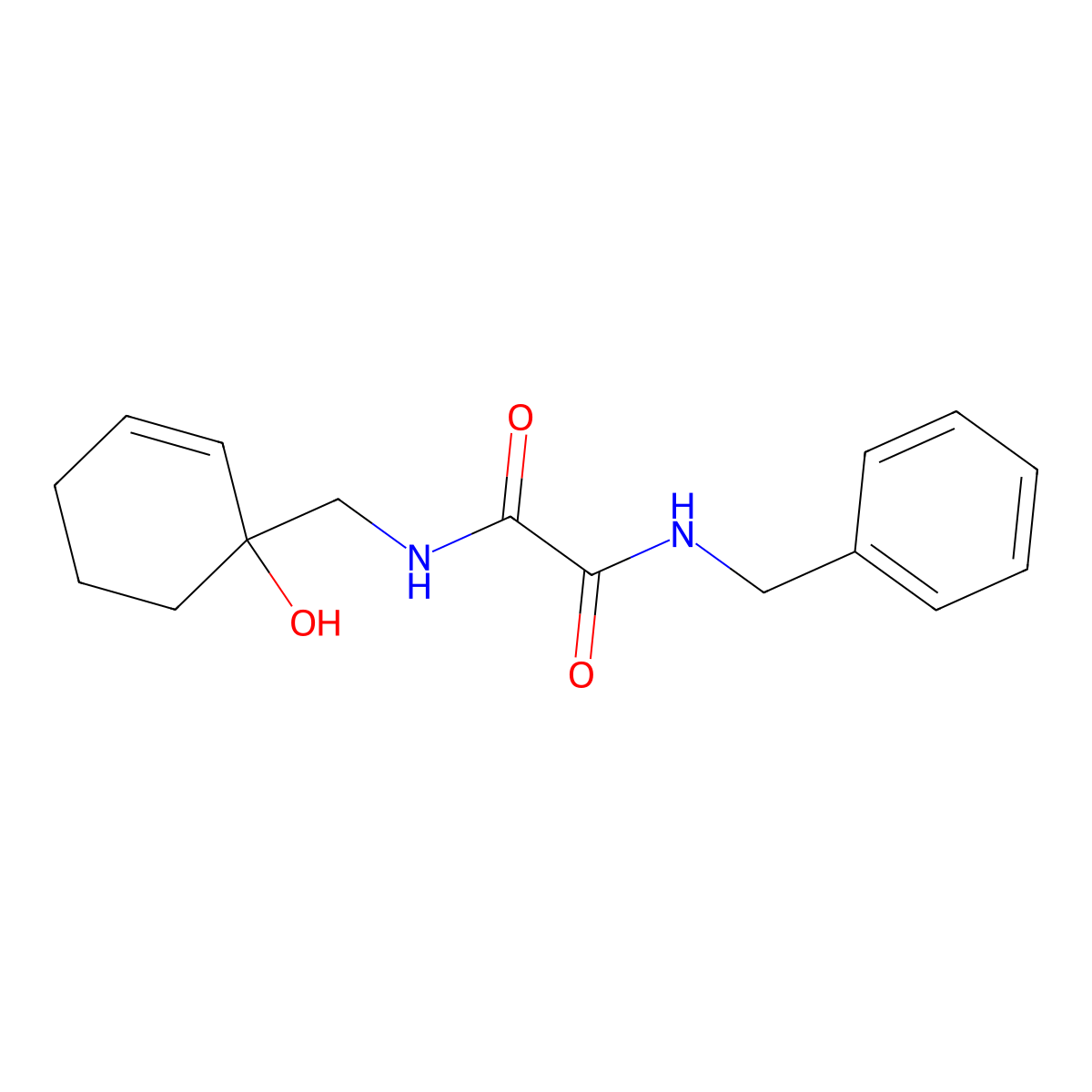 N'-benzyl-N-[(1-hydroxycyclohex-2-en-1-yl)methyl]ethanediamide molecular structure, CAS 2097913-93-2