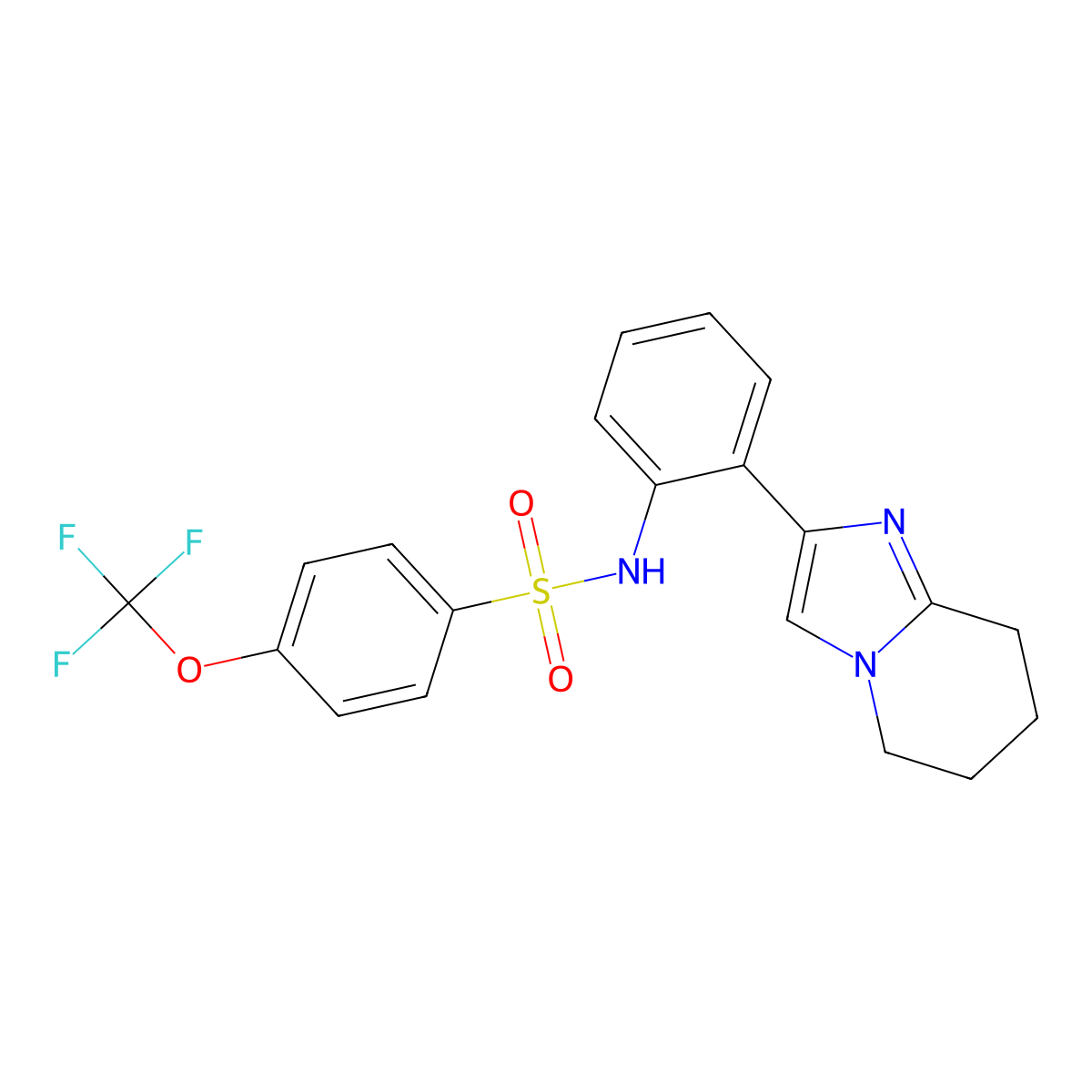 N-(2-(5,6,7,8-tetrahydroimidazo[1,2-a]pyridin-2-yl)phenyl)-4-(trifluoromethoxy)benzenesulfonamide molecular structure, CAS 2097914-44-6