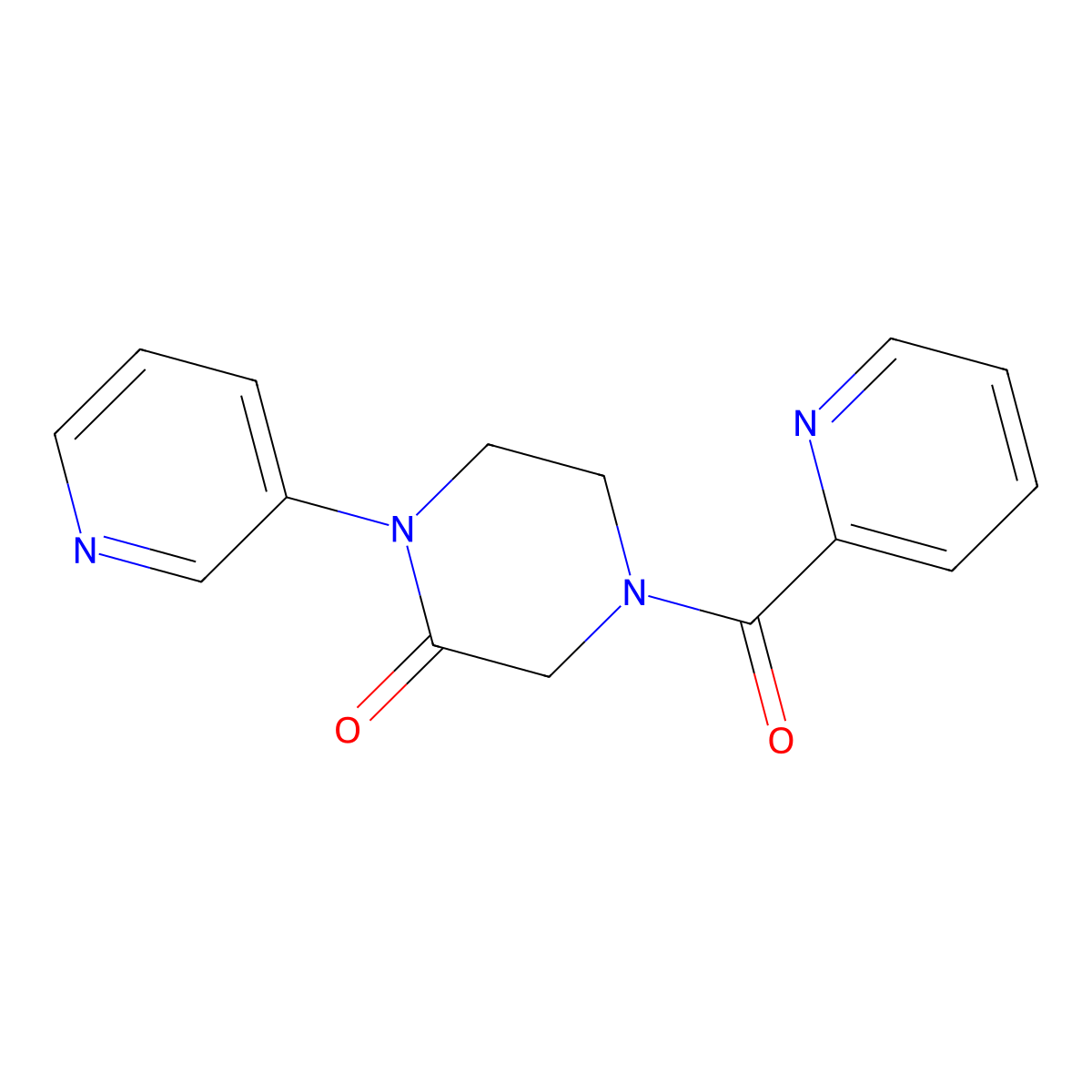 1-(Pyridin-3-yl)-4-(pyridine-2-carbonyl)piperazin-2-one molecular structure, CAS 2097916-13-5