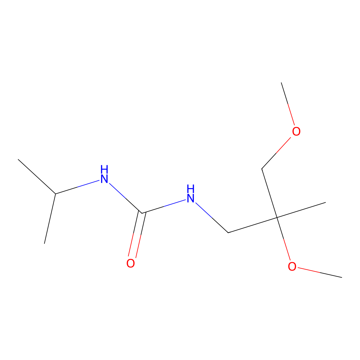 3-(2,3-Dimethoxy-2-methylpropyl)-1-(propan-2-yl)urea molecular structure, CAS 2097916-20-4