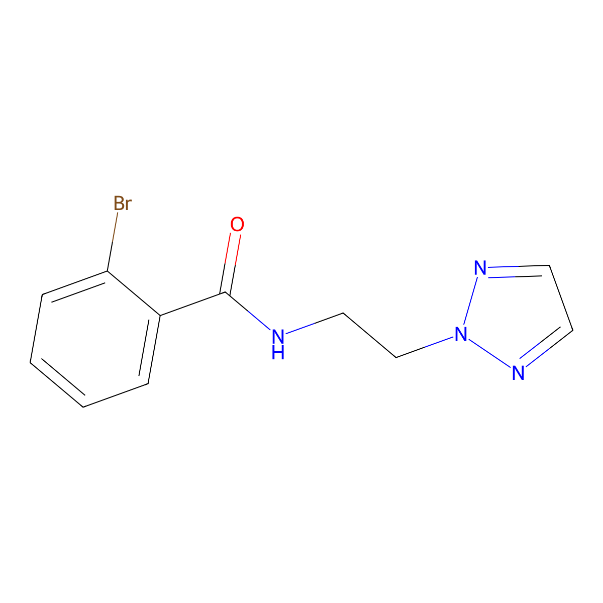 N-(2-(2H-1,2,3-triazol-2-yl)ethyl)-2-bromobenzamide molecular structure, CAS 2097916-56-6
