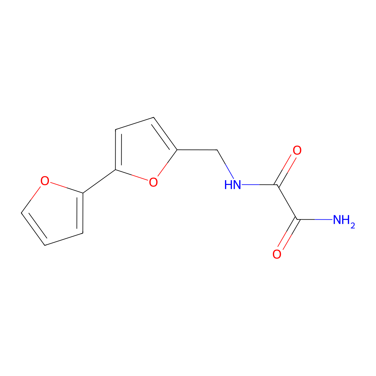 N'-({[2,2'-bifuran]-5-yl}methyl)ethanediamide molecular structure, CAS 2097918-80-2