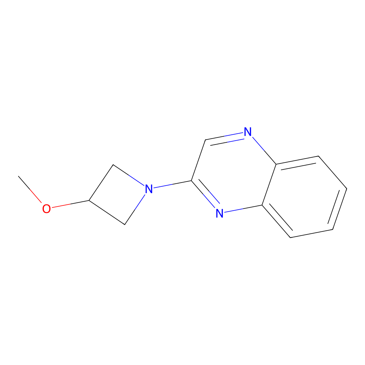 2-(3-Methoxyazetidin-1-yl)quinoxaline molecular structure, CAS 2097918-84-6