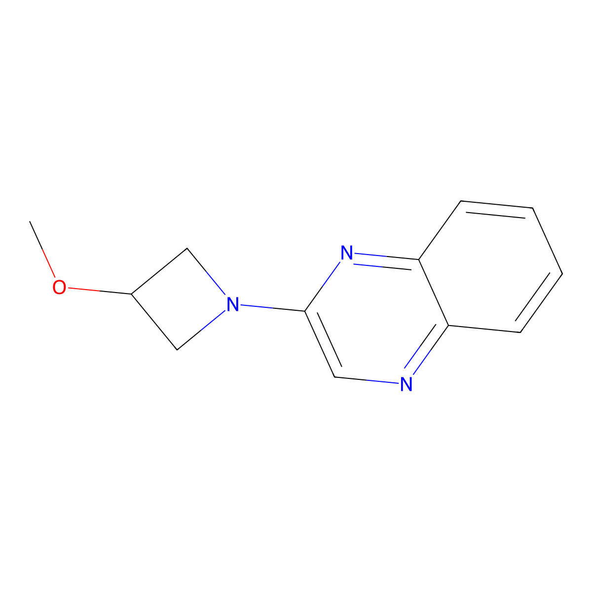 2-(3-Methoxyazetidin-1-yl)quinoxaline molecular structure, CAS 2097918-84-6