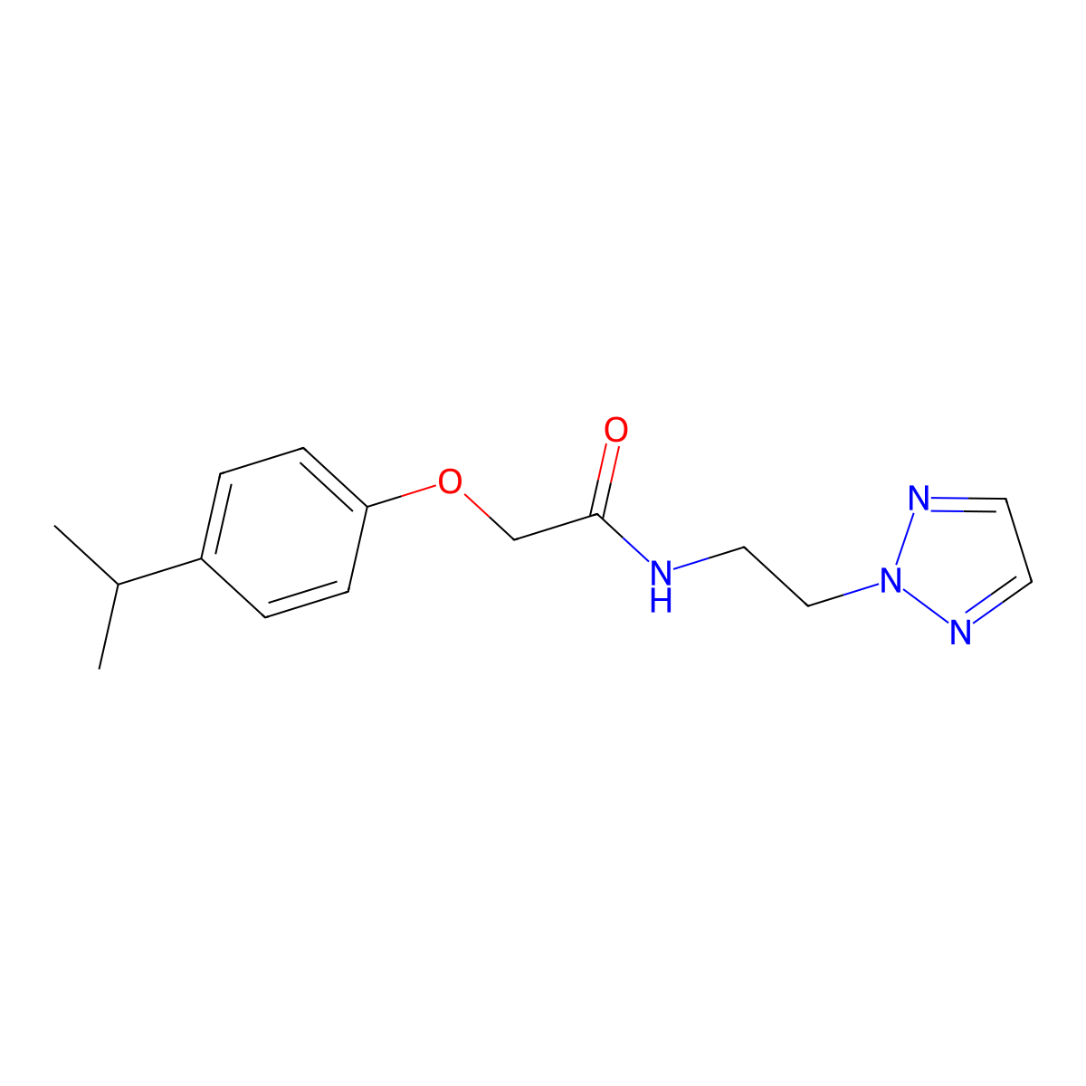 N-(2-(2H-1,2,3-triazol-2-yl)ethyl)-2-(4-isopropylphenoxy)acetamide molecular structure, CAS 2097919-85-0